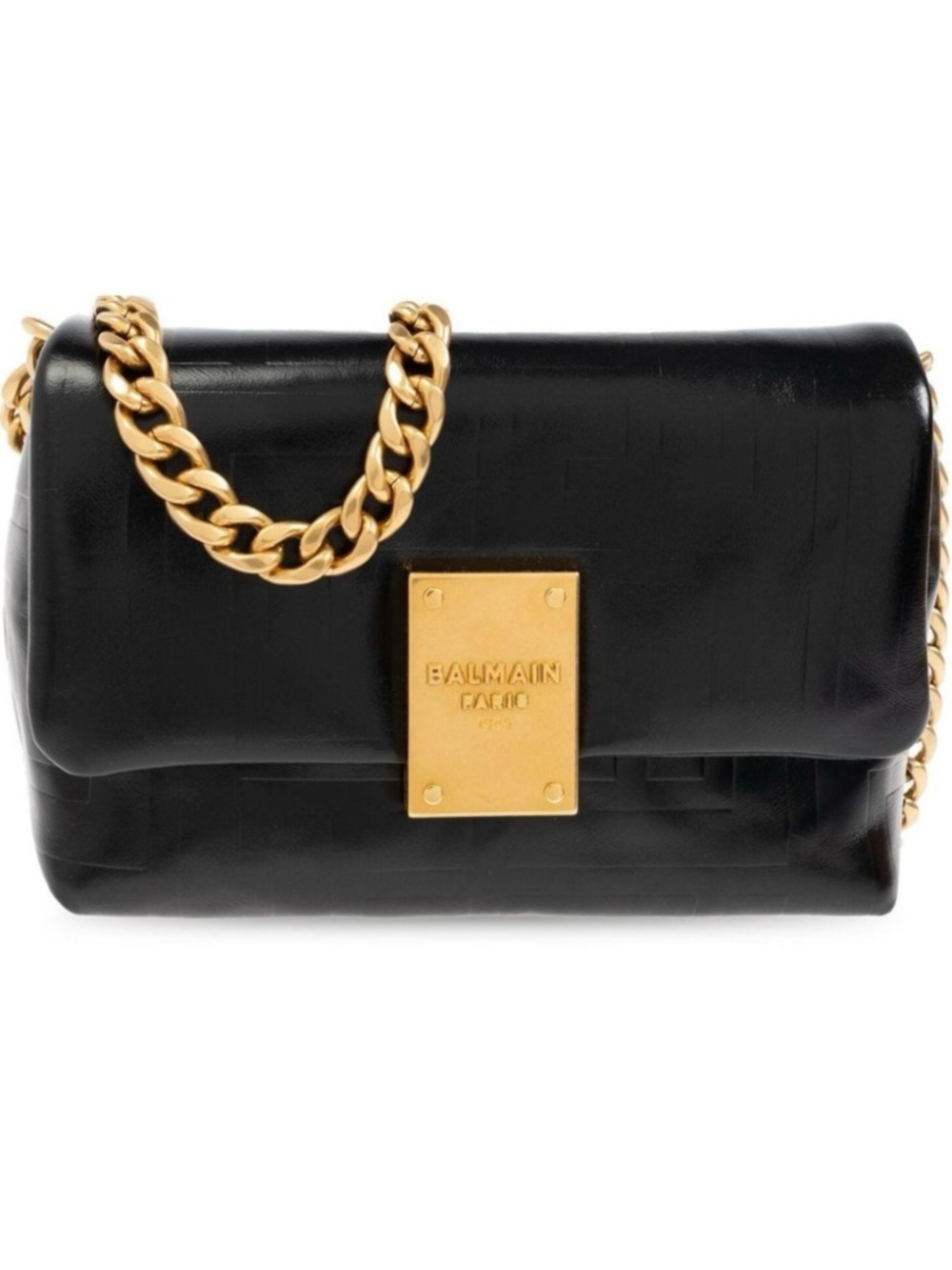 Balmain, soft leather shoulder bag made in Italy NWT